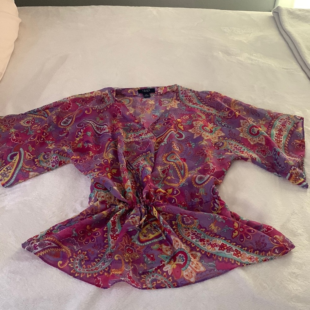 Chaps large blouse with cami. Worn maybe three times In excellent condition.